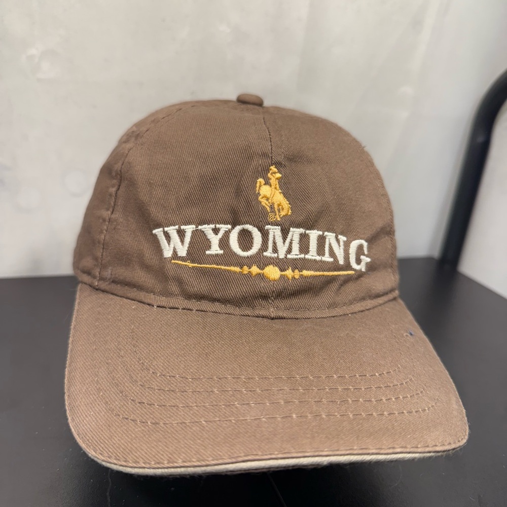 Brown Cap with Embroidered Detail